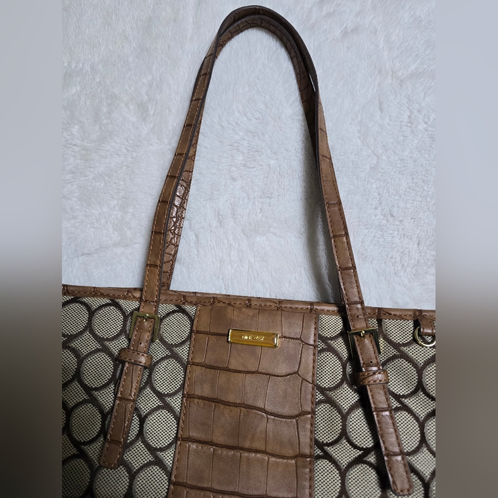 Nine West Purse Shoudler Bag Large Handbag Tote - Picture 10 of 15